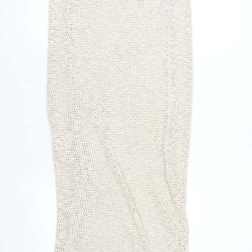 Marks and Spencer Women’s Beige Knit Sleeveless Midi Slip Dress S