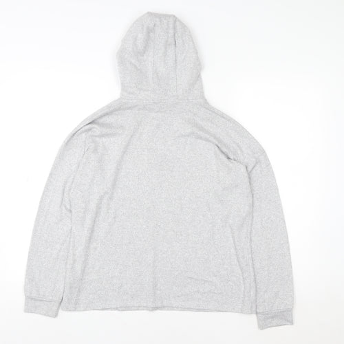 Marks and Spencer Girls Grey Pullover Hoodie 13-14 Years Knit Long Sleeve