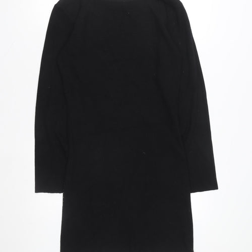 Quiz Women's Black Geometric Studded Knit Jacket Size L