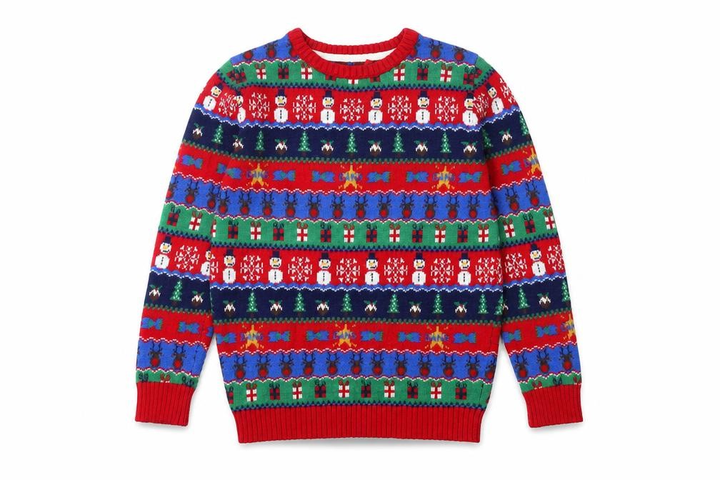 Tu Boys Red Christmas Cotton Wool Blend Crew Neck Jumper 6 Years