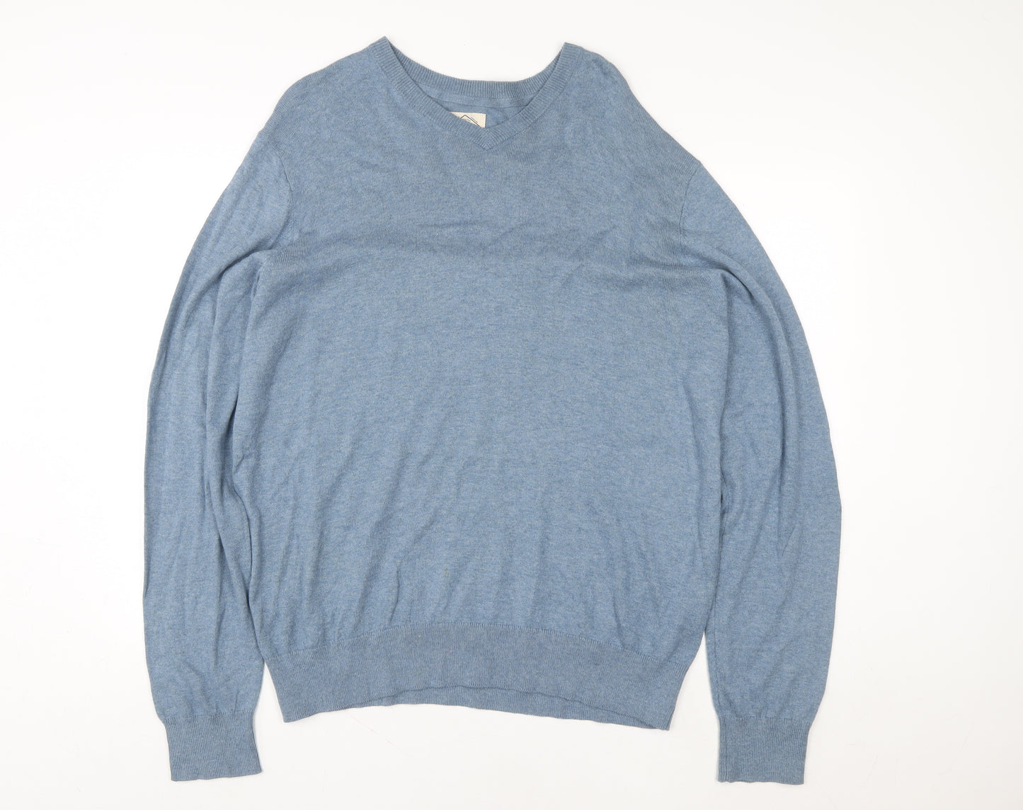St. John’s Bay Women Blue V-Neck Pullover Sweatshirt Size M