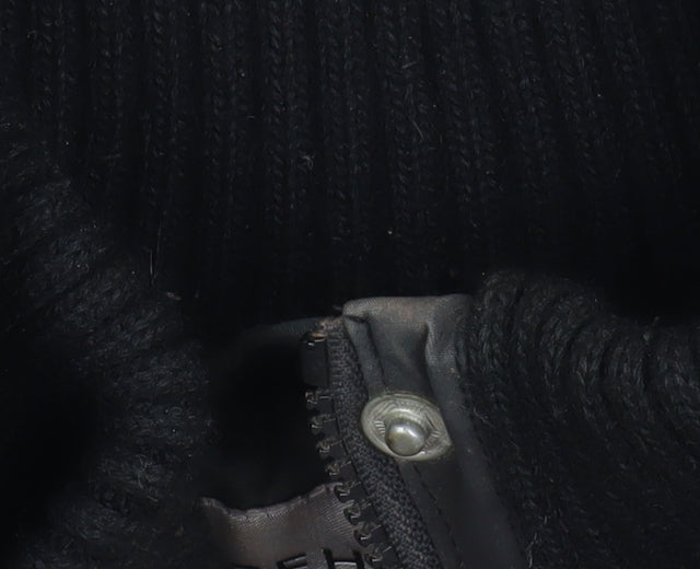 Warehouse Black Hooded Parka Coat Unisex Adults Size 38 Regular