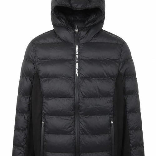 Kings Will Dream Boys Black XL Hooded Puffer Jacket Winter Full Zip