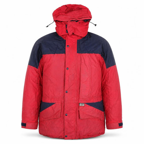 Gelert Men's Red Parka Jacket S Waterproof Hooded Hiking Coat
