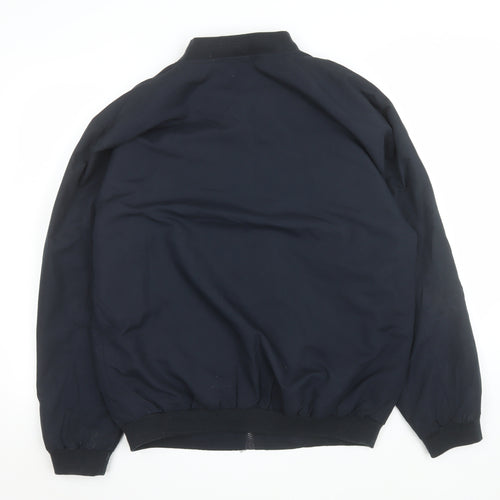 Manville Men's Black Bomber Jacket M Polyester Zip Casual Style