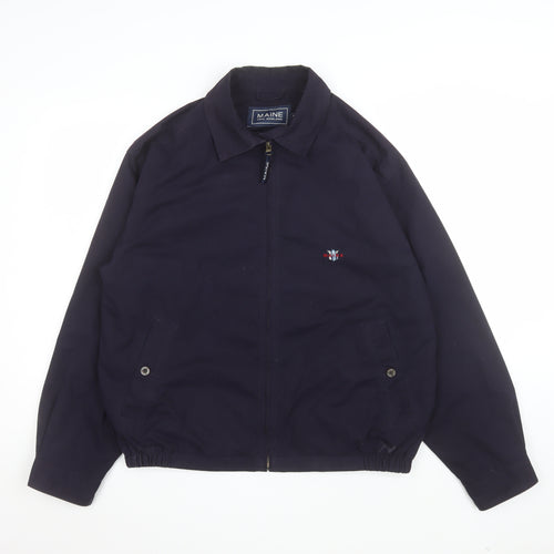 Maine New England Mens Blue Jacket Size S Casual Cotton Blend