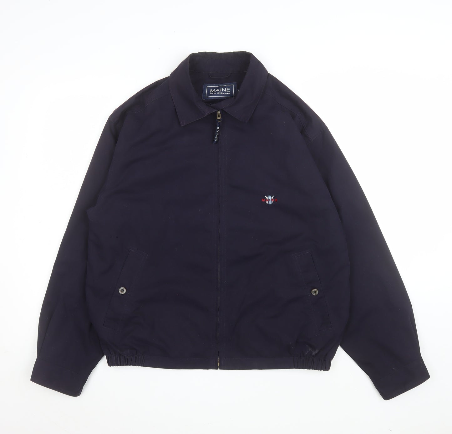 Maine New England Mens Blue Jacket Size S Casual Cotton Blend