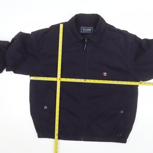 Maine New England Mens Blue Jacket Size S Casual Cotton Blend