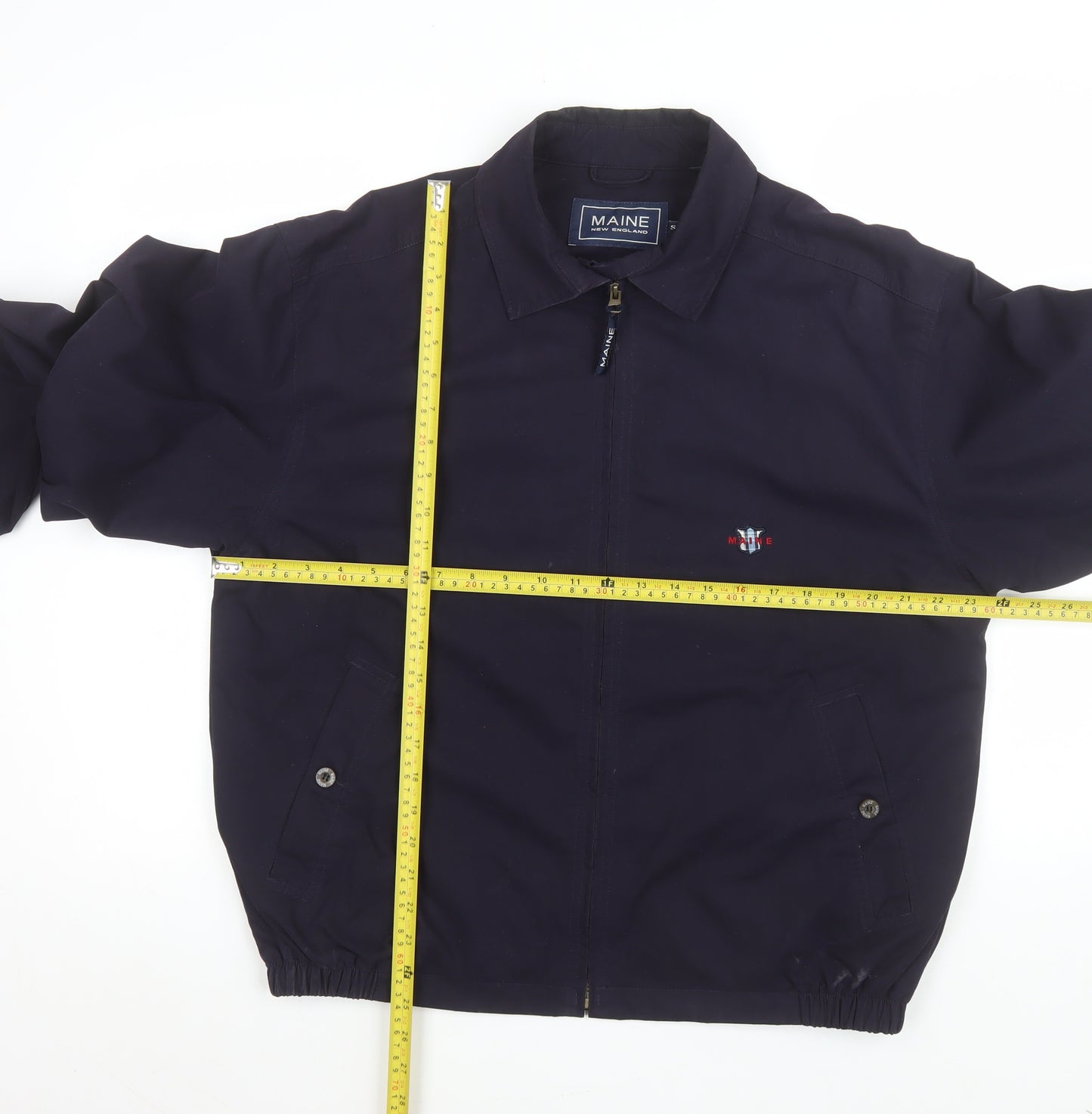 Maine New England Mens Blue Jacket Size S Casual Cotton Blend