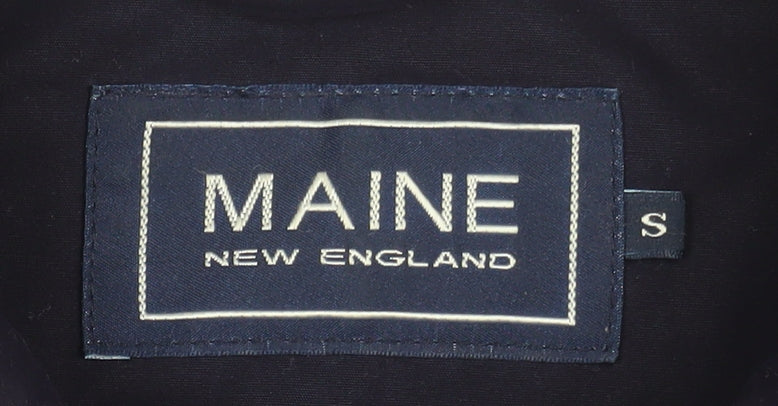 Maine New England Mens Blue Jacket Size S Casual Cotton Blend