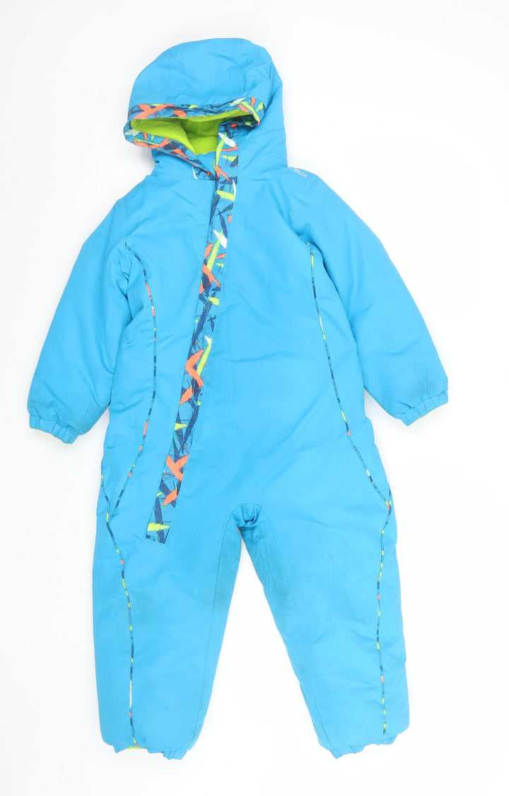 CMP Boys Blue Waterproof Insulated Ski Snowsuit 4 Years Hooded Winter Outerwear
