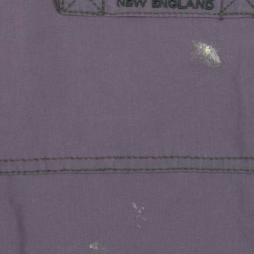 Maine New England Men's Purple 2XL Bomber Jacket Nylon Full Zip