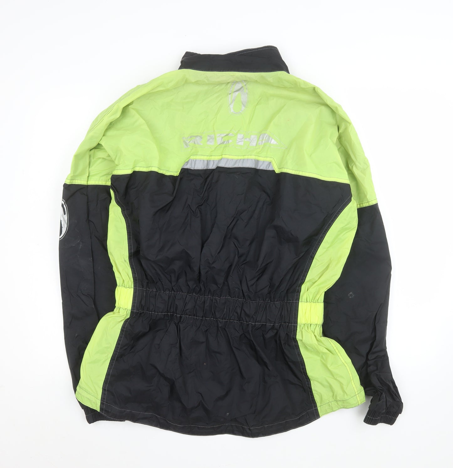 Richa Men’s Black Green Motorcycle Jacket M Waterproof Reflective