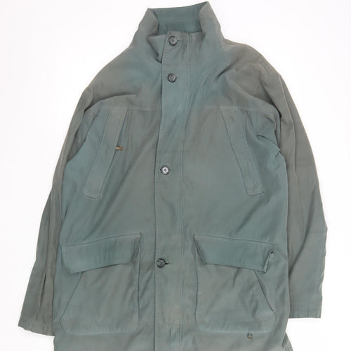 Aldon Women’s Green Mid-Length Lined Overcoat Jacket M