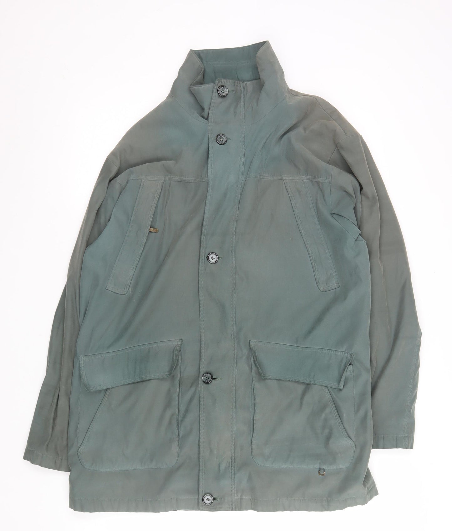 Aldon Women’s Green Mid-Length Lined Overcoat Jacket M