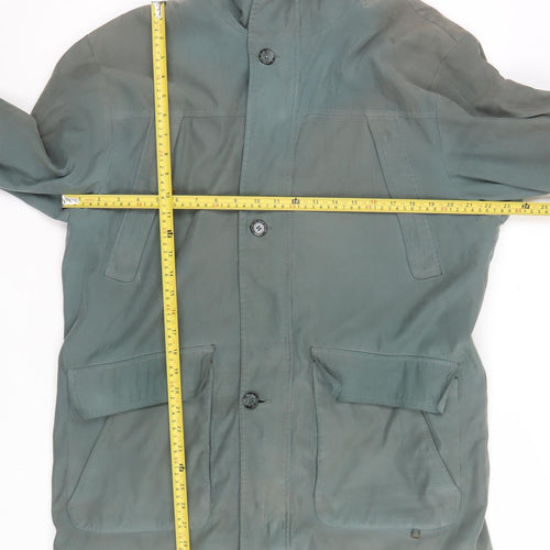 Aldon Women’s Green Mid-Length Lined Overcoat Jacket M