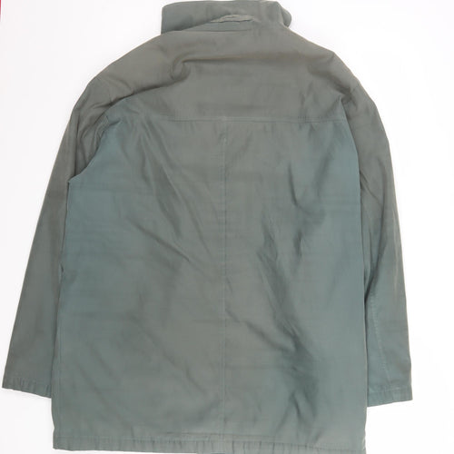 Aldon Women’s Green Mid-Length Lined Overcoat Jacket M