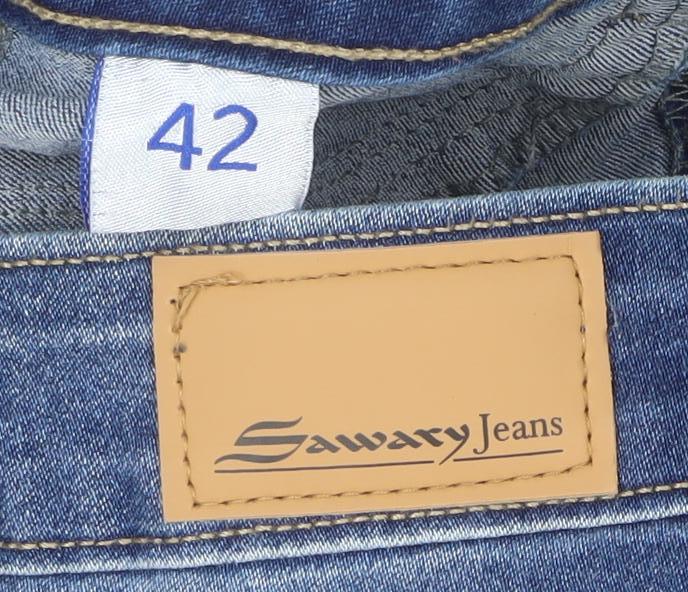 Sawary Jeans Women’s Blue Size 14 Slim Fit Mid Rise Skinny Denim Jeans