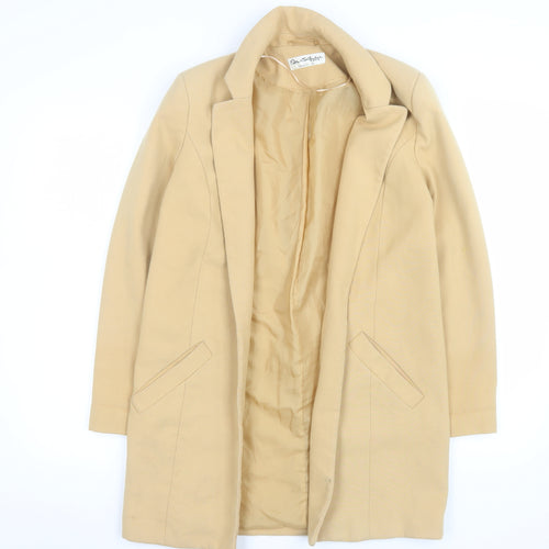 Miss Selfridge Women’s Beige Mid-Length Coat UK 6 Classic Style