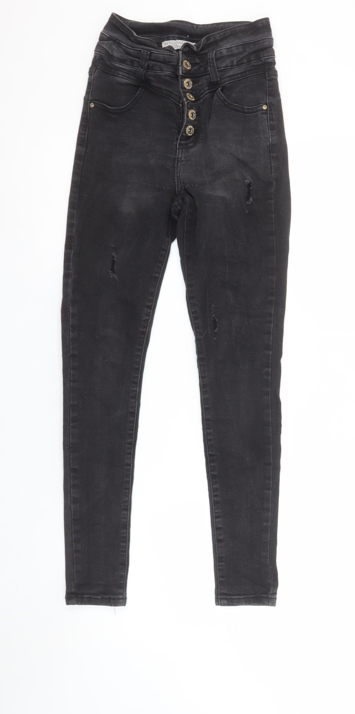 Hello Miss Women's Black High Rise Skinny Jeans Size 8