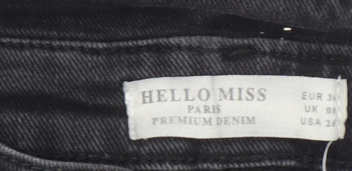 Hello Miss Women's Black High Rise Skinny Jeans Size 8