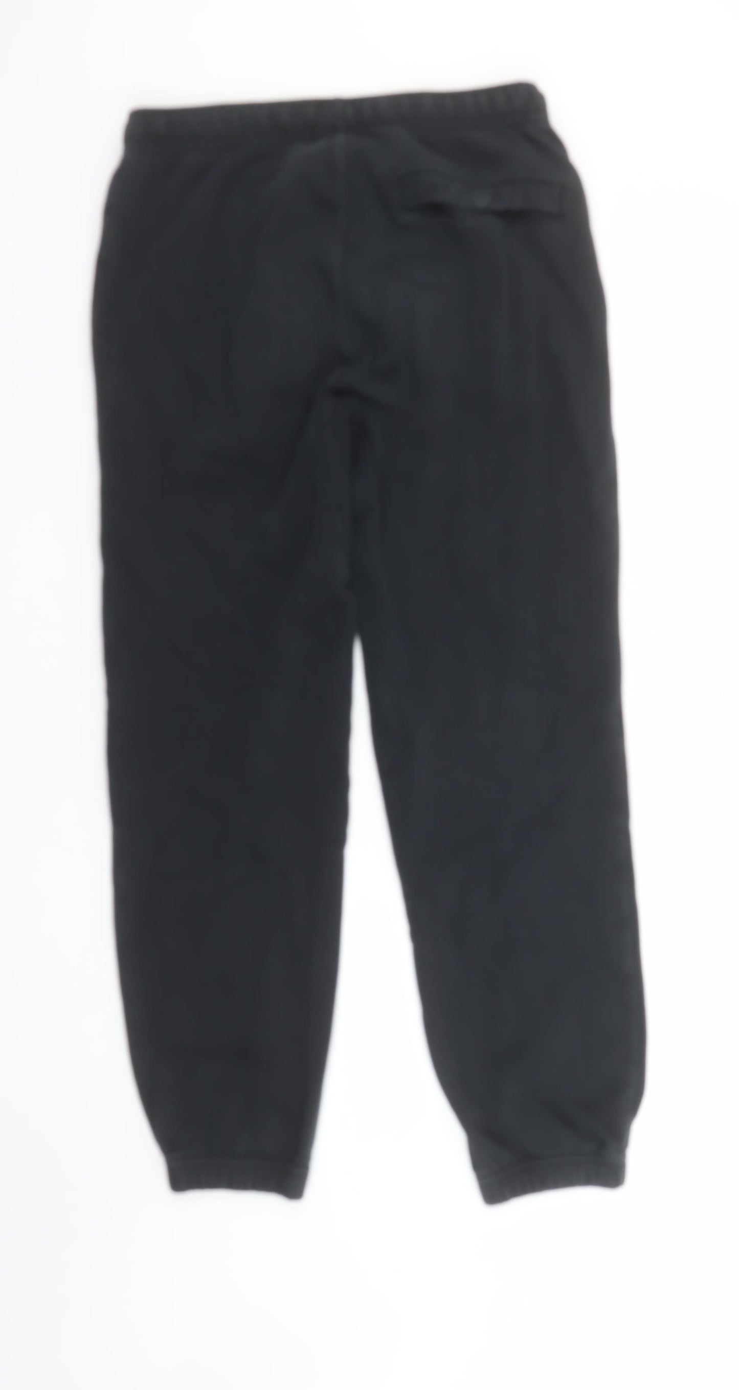 Nike Men's Black Jogger Trousers Small Fleece Regular Fit