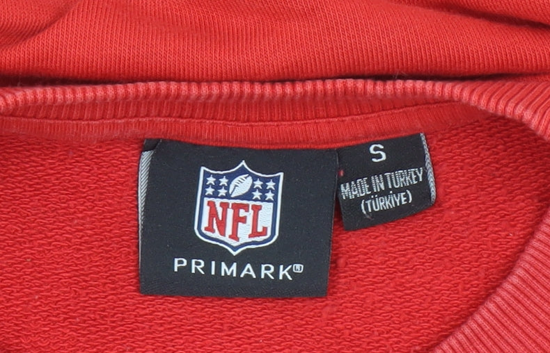Primark NFL Women Red Kansas City Chiefs Sweatshirt S Graphic Print