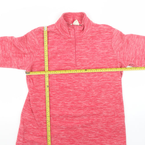 Mountain Warehouse Womens Pink 1/2 Zip Pullover Sweatshirt UK 16