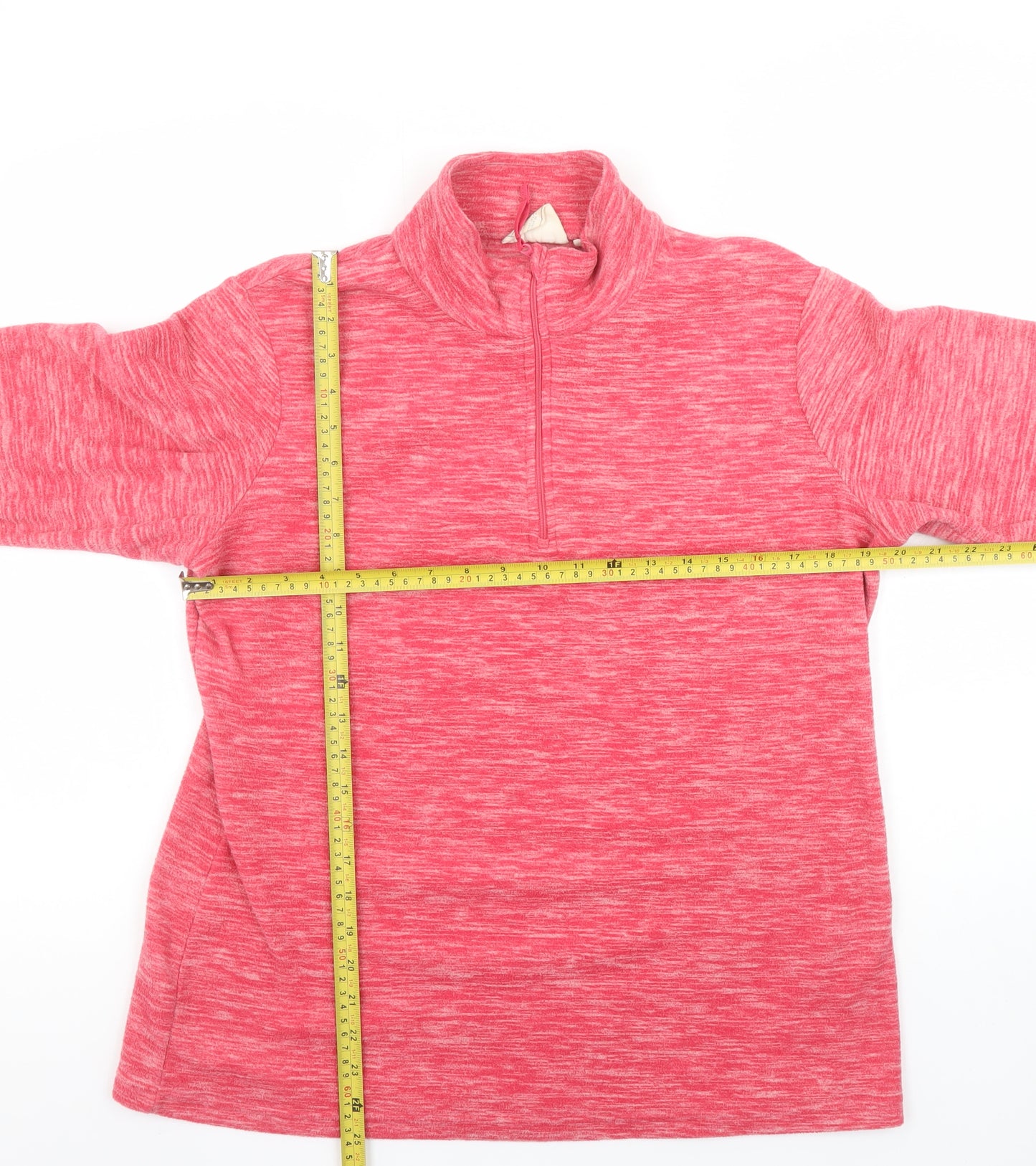 Mountain Warehouse Womens Pink 1/2 Zip Pullover Sweatshirt UK 16