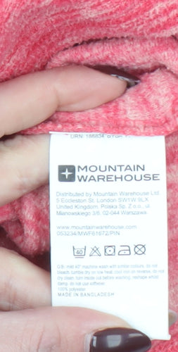Mountain Warehouse Womens Pink 1/2 Zip Pullover Sweatshirt UK 16