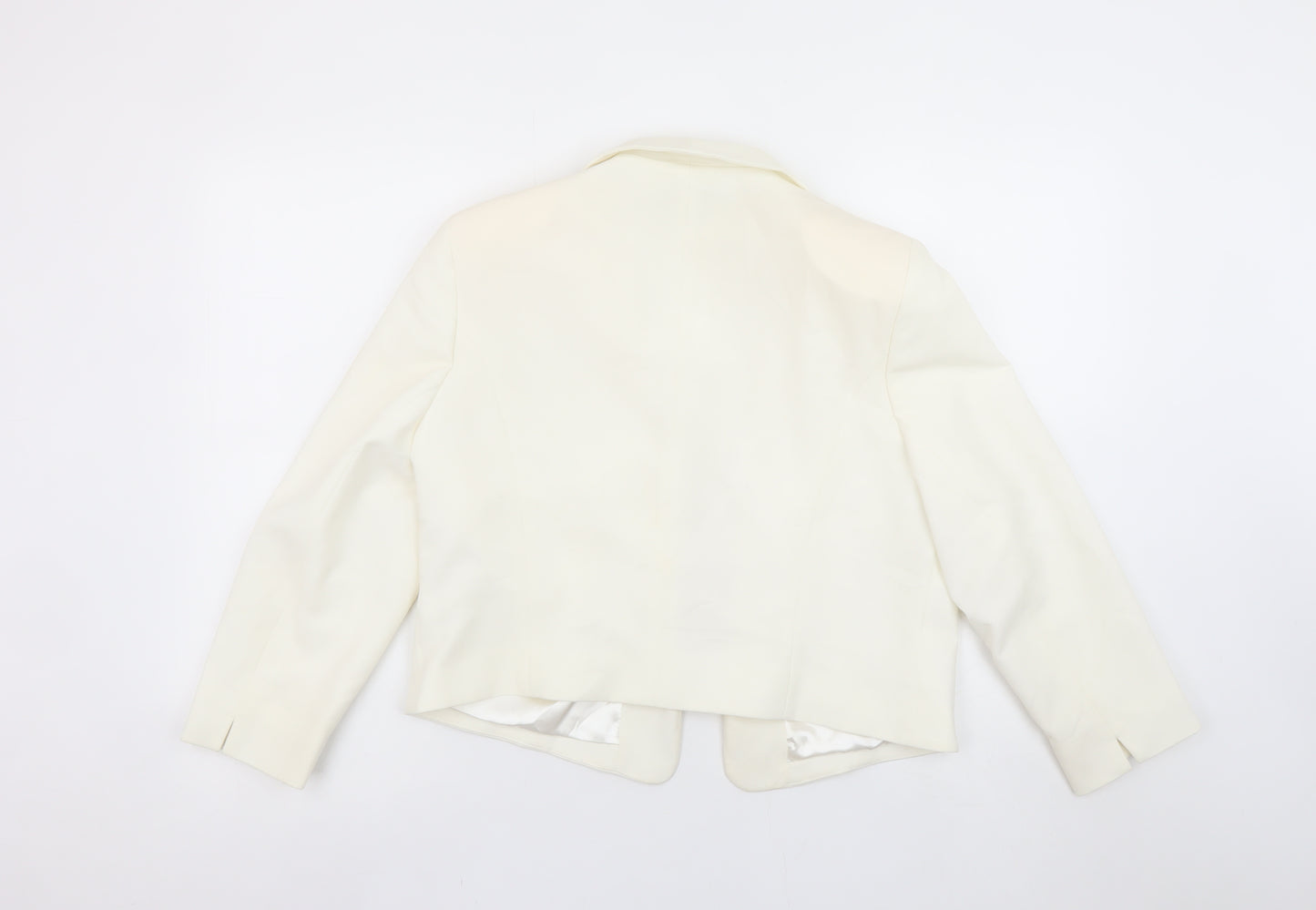 Dorothy Perkins Women's Ivory Shawl Blazer Size 16 Luxe Collection
