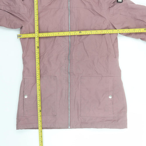 Regatta Womens Pink Hooded Parka Jacket Size 10 Polyester Lined