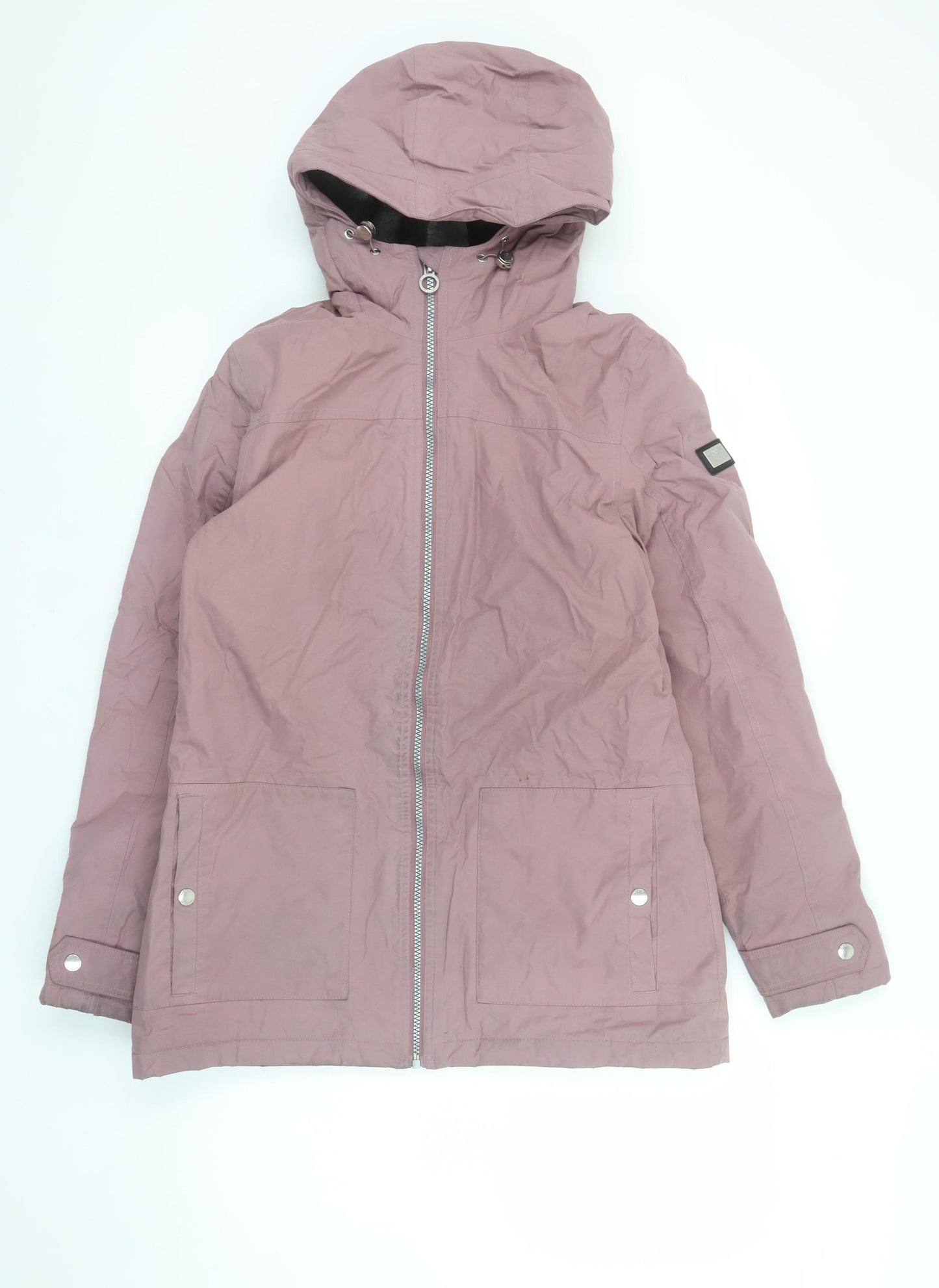 Regatta Womens Pink Hooded Parka Jacket Size 10 Polyester Lined