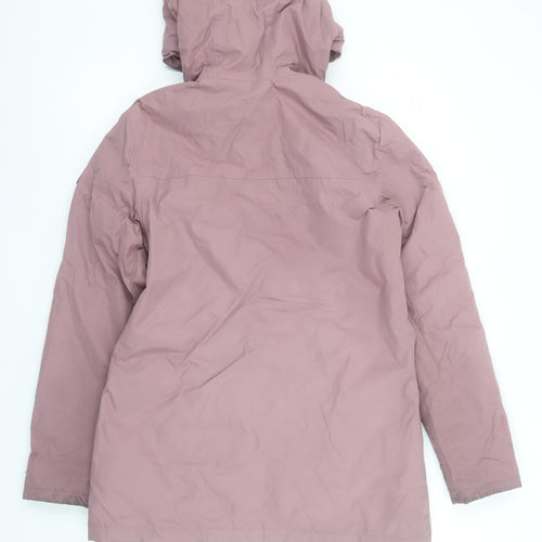 Regatta Womens Pink Hooded Parka Jacket Size 10 Polyester Lined