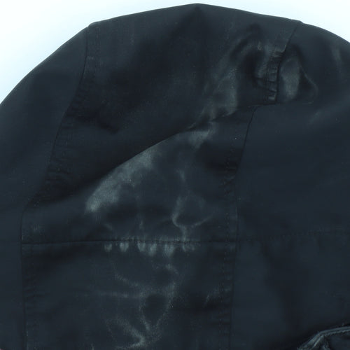 Duck and Cover Men's Black Hooded Parka Jacket Size M