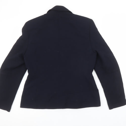 Marks and Spencer St Michael Women's Navy Blazer UK 10 Classic Fit