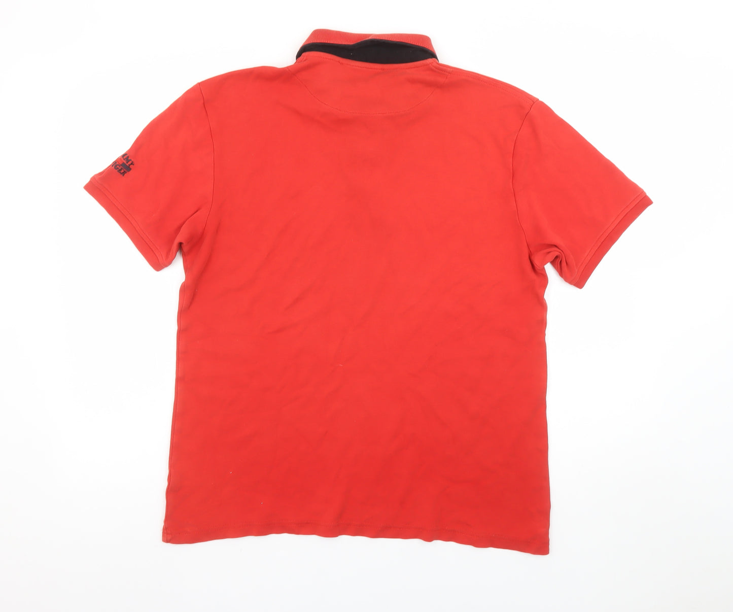 Tommy Hilfiger Men's Red 2XL Short Sleeve Cotton Polo Shirt