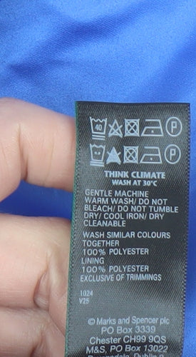 Marks and Spencer Women Blue Size 20 Single-Breasted Blazer