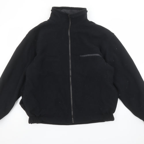 Jerzees Mens Black Fleece Outdoor Full Zip Jacket Size S