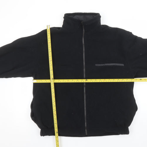 Jerzees Mens Black Fleece Outdoor Full Zip Jacket Size S
