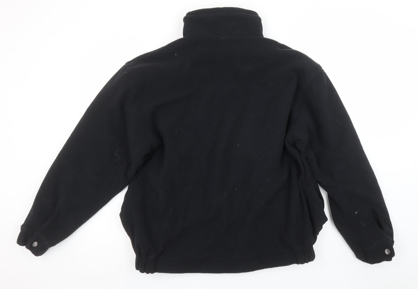 Jerzees Mens Black Fleece Outdoor Full Zip Jacket Size S