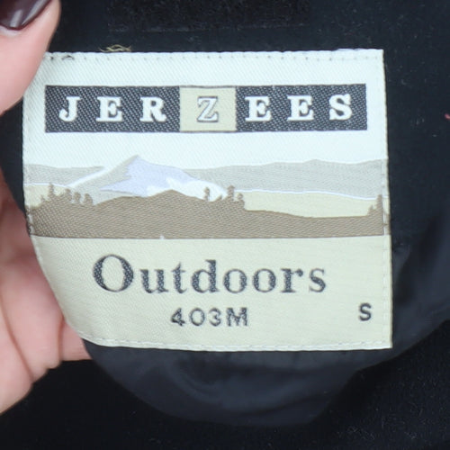 Jerzees Mens Black Fleece Outdoor Full Zip Jacket Size S