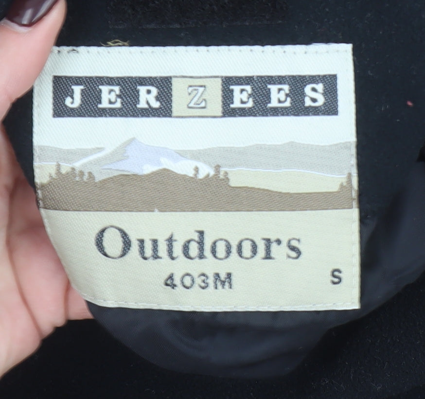 Jerzees Mens Black Fleece Outdoor Full Zip Jacket Size S