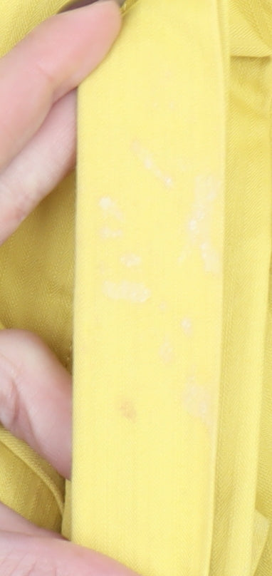 A|Wear Women’s Yellow Cotton Belted Blazer Jacket Size 12