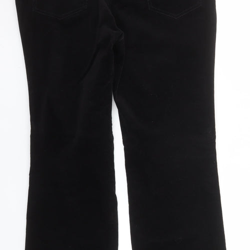 Marks and Spencer Women’s Black Corduroy Trousers Size 16 Short Stretch