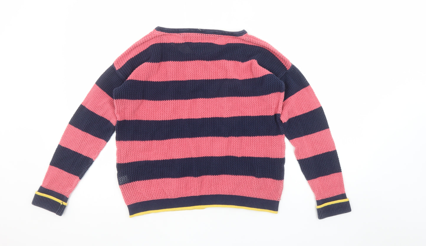 Tommy Hilfiger Women’s Multicoloured Striped Cotton Jumper M