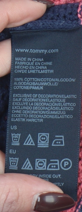 Tommy Hilfiger Women’s Multicoloured Striped Cotton Jumper M