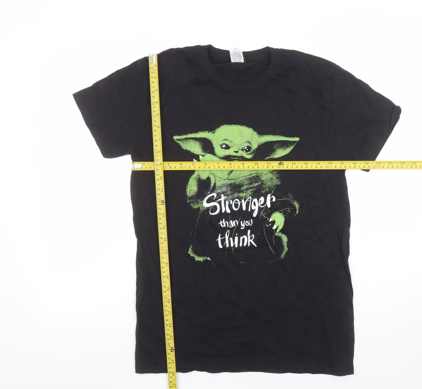 Fruit of the Loom Star Wars Women’s Black M Baby Yoda T-Shirt