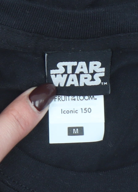 Fruit of the Loom Star Wars Women’s Black M Baby Yoda T-Shirt