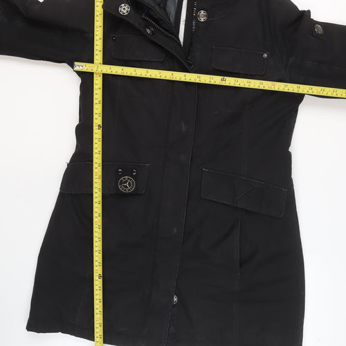 Sailors & Brides Men's Black Parka Coat S Hooded Lined Winter Jacket